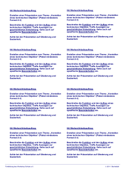 HA Werken/Arbeitsauftrag: Erstellen einer Pr&auml;sentation zum Thema