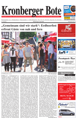 „Gemeinsam sind wir stark“: Erdbeerfest erfreut Gäste von nah und