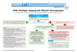 BtM: Richtiger Umgang mit Pflaster-Verordnungen