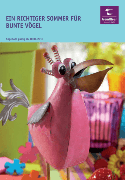 Ein richtigEr SommEr f&uuml;r BuntE V&ouml;gEl