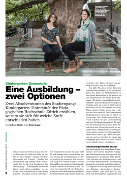 Eine Aus bildung &ndash; zwei Optionen - Bildungsdirektion