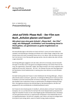 Jetzt auf DVD: Phase Null &ndash; Der Film zum Buch &bdquo;Schulen planen