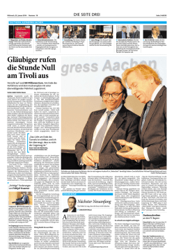 Gl&auml;ubiger rufen die Stunde Null am Tivoli aus