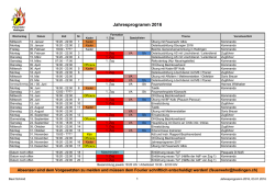 Jahresprogramm 2016