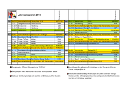 Jahresprogramm 2016