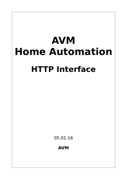 AVM Home Automation