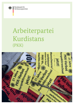 Arbeiterpartei Kurdistans (PKK) - Bundesamt für Verfassungsschutz