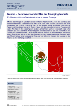 Mexiko – heranwachsender Star der Emerging Markets