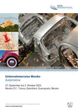 Unternehmerreise Mexiko 2015
