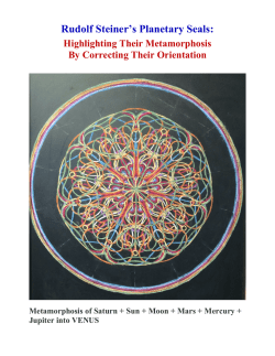 Rudolf Steiner`s Planetary Seals