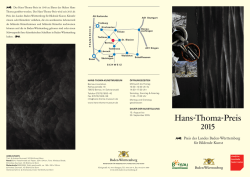 Flyer Hans-Thoma-Preis 2015 Andrea Zaumseil