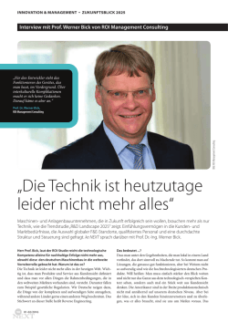 Die Technik ist heutzutage leider nicht mehr alles