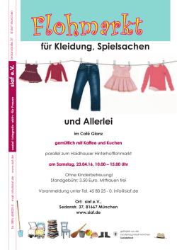 für Kleidung, Spielsachen und Allerlei