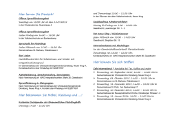 Hier lernen Sie Deutsch! Hier bekommen Sie Möbel, Kleidung und