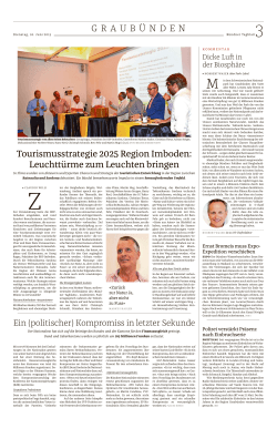 Bündner Tagblatt_16.06.2015_Tourismusstrategie
