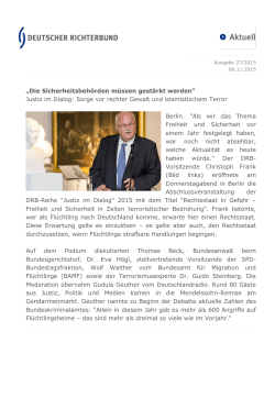 Aktuell 27/2015 - Deutscher Richterbund