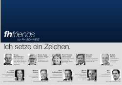 Ich setze ein Zeichen.
