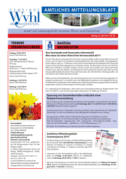 Ihre Gemeinde und Feuerwehr informiert!!! Wie setze ich einen