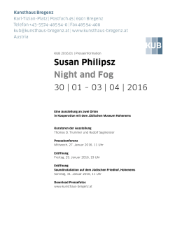 Susan Philipsz Night and Fog
