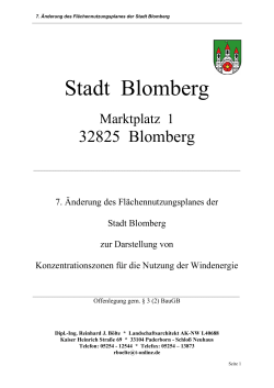 blomberg wind offenlegung Begründung