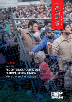 Flüchtlingspolitik der Europäischen Union : Menschenrechte wahren!