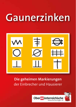 Gaunerzinken - Oberösterreichische Versicherung AG