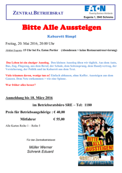 zum Aushang - Moeller Betriebsrat