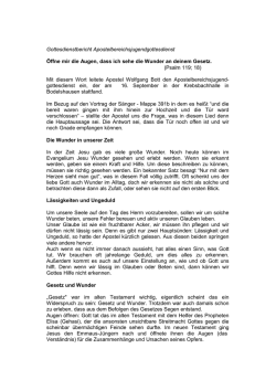 Gottesdienstbericht Apostelbereichsjugendgottesdienst &Ouml;ffne mir