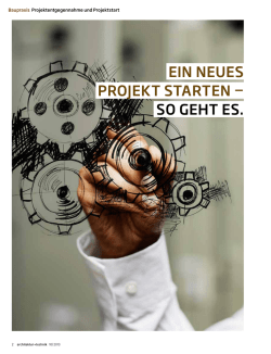 Ein nEuEs Projekt starten &mdash; so gEht Es.