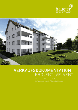 verkaufsdokumentation projekt „velven“