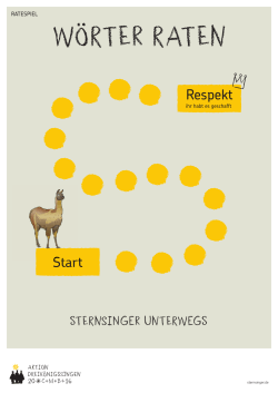 Wörter raten - Sternsinger