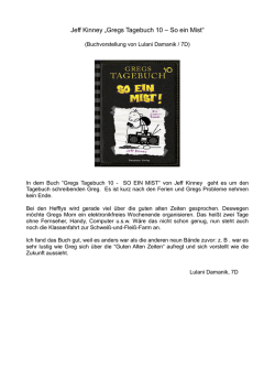Jeff Kinney &bdquo;Gregs Tagebuch 10 &ndash; So ein Mist&ldquo;