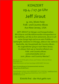 Jeff Jirout - Querbeet Chemnitz