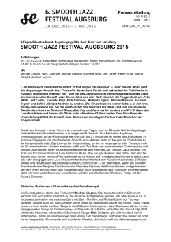 SMOOTH JAZZ FESTIVAL AUGSBURG 2015