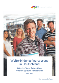 Weiterbildungsfinanzierung in Deutschland
