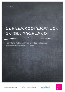lehrerkooperation in deutschland