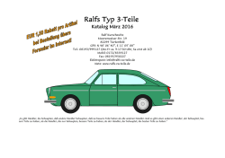 Teile Typ 3 - Ralfs VW