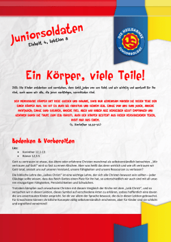 Ein K&ouml;rper, viele Teile!