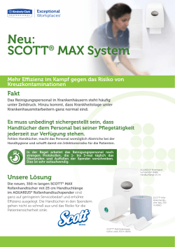 Neu: SCOTT® MAX System - Kimberly