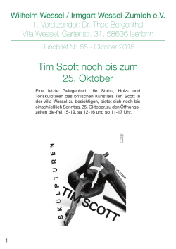 Tim Scott noch bis zum 25. Oktober