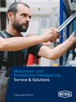 Maschinen- und Produktions-Verlagerung Service