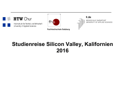 Studienreise Silicon Valley, Kalifornien 2016