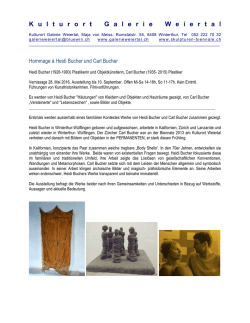 Informationen - Galerie Weiertal