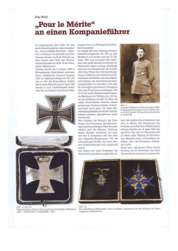 Pour le Mérite - Militariasammlung