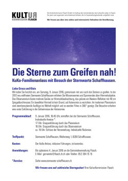 Die Sterne zum Greifen nah!