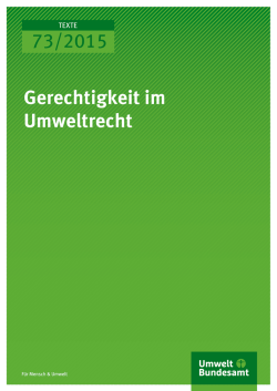 Gerechtigkeit im Umweltrecht
