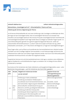 W-Seminar RK 2016 - Obermenzinger Gymnasium