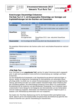 flat rate tax - Kanton Schwyz