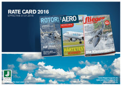 RATE CARD 2016 - Aero International