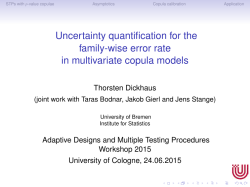 Uncertainty quantification for the family